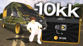 -10кк НА ДРИФТ КОРЧ из ГРУЗИКА 😈 FORD TRANSIT и MERCEDES SPRINTER BLACK RUSSIA