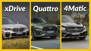 Care e mai bun: BMW xDrive, Audi Quattro sau Mercedes 4Matic?