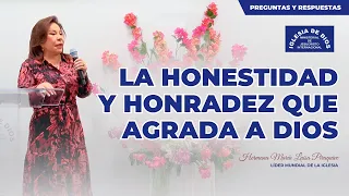 La honestidad y honradez que agrada a Dios - Hna. María Luisa Piraquive. #IDMJI