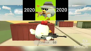 chicken gun 2016 vs 2020 vs 2023