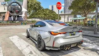 The Crew Motorfest | BMW M4 Competition LBWK Edition | (Steering wheel + shifter gameplay)