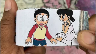 Doraemon Cartoon Flipbook #163 | Nobita Saw Shizuka Without Cloth Flip Book | Flip Book Artist 2023