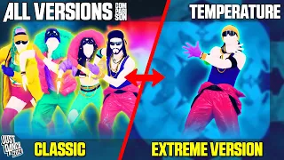 COMPARING TEMPERATURE | JUST DANCE COMPARISON [ALL VERSIONS]