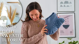 Part 1: How To Knit The Arctic Light Sweater: Cables, Neckline & Yoke