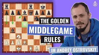 The Golden Rules for the Middlegame | Chess Principles | Improver Level | IM Andrey Ostrovskiy