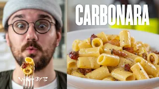 La recette des VRAIES carbonara !! 🤌🏻🤌🏻