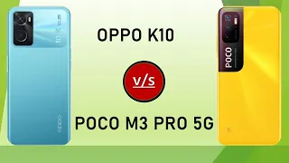 OPPO K10 vs Poco m3 pro 5g. Full details comparisn video.