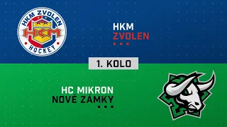 1.kolo štvrťfinále HKM Zvolen - HC Mikron Nové Zámky HIGHLIGHTS