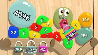 JeJelly - jelly 2048 reach Infinity highest speed run jelly ball 2048 New bonus Level part 2#jejelly