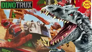 New Dinotrux Rock Slide Revenge Indominus Rex VS Ty Rux Jurassic World Dinosaur Trucks Unboxing