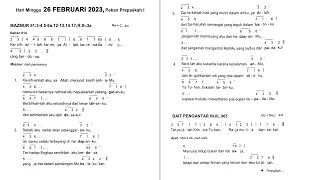 Mazmur & BPI Harian Minggu, 26 Februari 2023, Pekan Prapaskah I 🙏