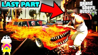 Franklin Finally DESTROYED The CURSED CAR in GTA 5 | SHINCHAN and CHOP