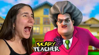 LA PROFESORA MALVADA ME DA MIEDO | Scary Teacher 3D