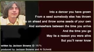 Jackson Browne - For A Dancer (+ lyrics 1974)