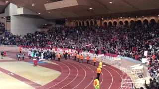 Monaco vs Dortmund  " Ambiance fin de match avec les joueurs "