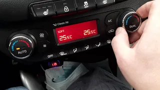 Kia Ceed Сброс ТО на приборке, и диагностика климата на ошибки