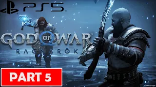 GOD OF WAR RAGNAROK FULL GAMEPLAY WALKTHROUGH PART 5 NO COMMENTARY 4k PS5 #PS5