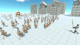 50 Skeleton Warriors vs ALL TEAMS Animal Revolt Battle Simulator