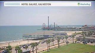 Clear blue-green water is back in Galveston