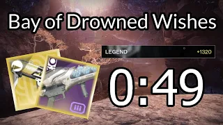 Legend Bay of Drowned Wishes Speedrun - 0:49 (Warlock)