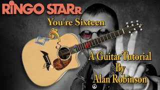 You're Sixteen - Ringo Starr - Acoustic Guitar Tutorial (ft. my son Jason on lead, bass & drums)