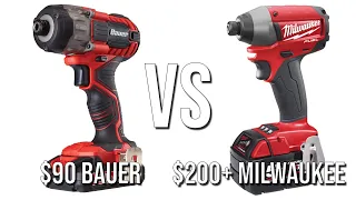 Bauer vs Milwaukee: Impact Driver Comparison and Shootout!