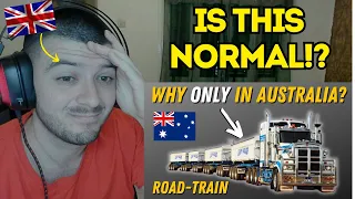Reaction to Why Australia Is The ONLY Place With Road-Trains?