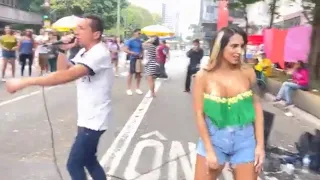 ALEMÃO DA PIZADINHA E RENATA TARDONY NA AVENIDA PAULISTA