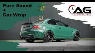 BMW 1er M Coupé Brutal Exhaust Sound + Car Wrap