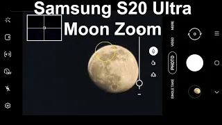 MOON ZOOM but NO MOON PHOTO | Samsung Galaxy S20 Ultra