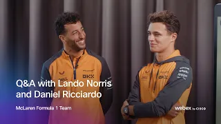 Q&A with McLaren Racing's Lando Norris and Daniel Ricciardo | WebexOne 2022