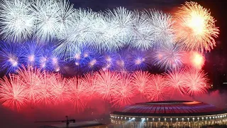 Firework victory day in Moscow. 9 may 2021. firework celebration .