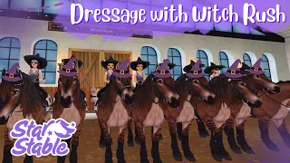 Attempting dressage with Witch Rush in Star Stable