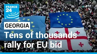 'We choose Europe': Georgians rally to support EU membership bid • FRANCE 24 English