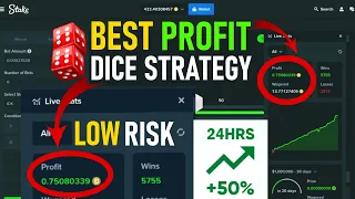 BEST DICE STRATEGY STAKE 2024 | INSANE AFK DICE STRATEGY LOW RISK | DICE AUTO BET STRATEGY STAKE