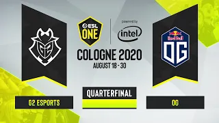 CS:GO - G2 Esports vs. OG [Dust2] Map 3 - ESL One Cologne 2020 - Quarterfinal - EU