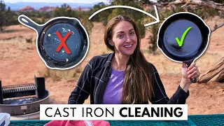 How to Clean a Cast Iron Pan While Camping