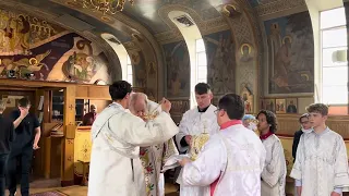 02 May 19, 2024 переоблачение, Епископ Иероним, bishop Jerome, vestments change