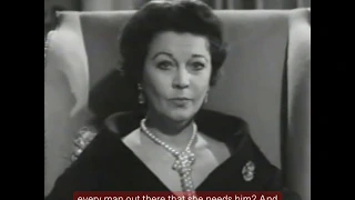 Vivien Leigh, “I don’t think men are all that important!”