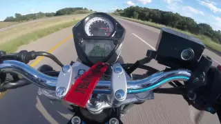 2006 Suzuki SV650 top speed run