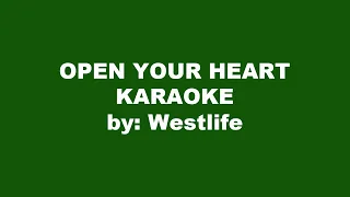 Westlife Open Your Heart Karaoke