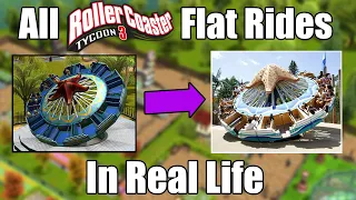 EVERY RollerCoaster Tycoon 3 Flat Ride in REAL Life
