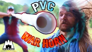 How to make a DIY PVC  War Horn! Ultra loud!!