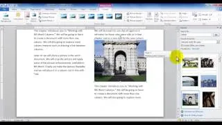 MS Word - Working with Columns and Clip Art