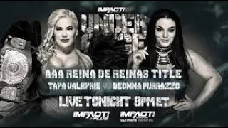 WWE 2K22 Impact Wrestling Under Siege 2022 AAA Women Title Taya Valkyrie Vs Deonna Purrazzo