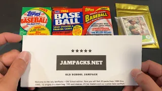 OLD SCHOOL JAMPACK BASEBALL CARD BOX - July 2023