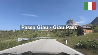 [4K] Driving in Italy: Passo Giau - The Giau Pass Scenic Drive