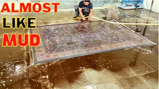 How To Washing Dirtiest Carpet With Several Carpet Cleaner Machine  ||  Mud  Overflow