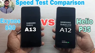 Samsung Galaxy A13(4GB) vs Galaxy A12(4GB) RAM Speed Test Comparison? @Trakin Tech.