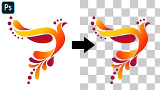 How to make Logo Transparent by Removing Background - Photoshop Tutorial